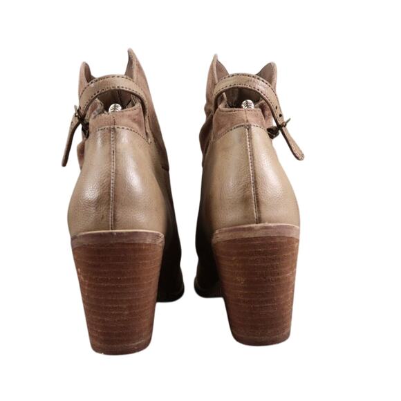 Rebels Shoes Womens 9 Bootie Fashion Block Heel Lifestyle Classic Slouchy Brown - Picture 5 of 16